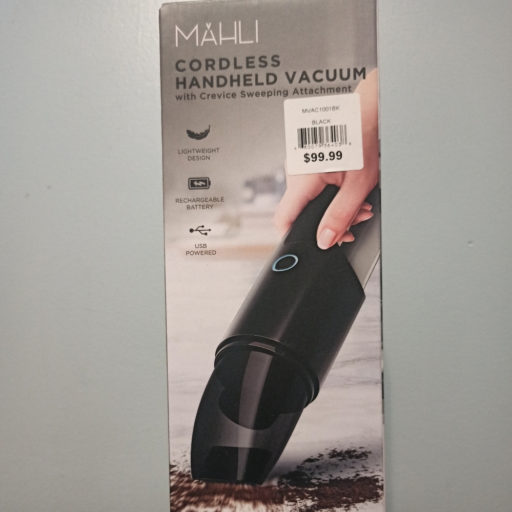 Cordless handheld vacuum